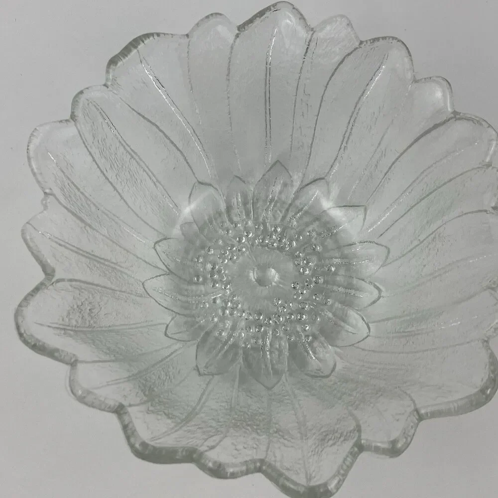 Lot of 10 Glass Unbranded Clear Crystal Vintage Glassware